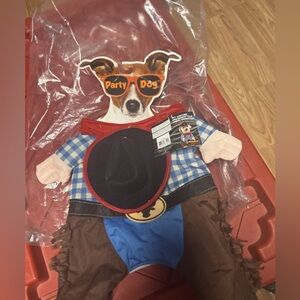 NWT New Party Dog Cowboy Pet Costume Size L/XL Dog Halloween Costume, Rancher